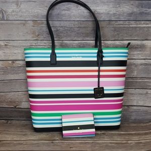 NEW Kate Spade Karla Beech Street Tote and Wallet